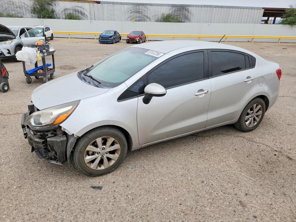2013 Kia Rio VIN KNADN4A3XD6124750 COPART salvage auction — FRONT END, Az - Cert Of Title - Salvage, sold $775 on 2026-07-06 (photo 1)