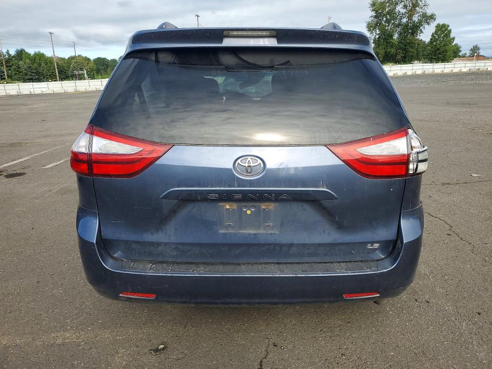 2015 Toyota Sienna VIN 5TDKK3DC8FS528433 COPART salvage auction — ROLLOVER, Or - Salvage Title Certificate, sold $1,100 on 2026-07-06 (photo 6)