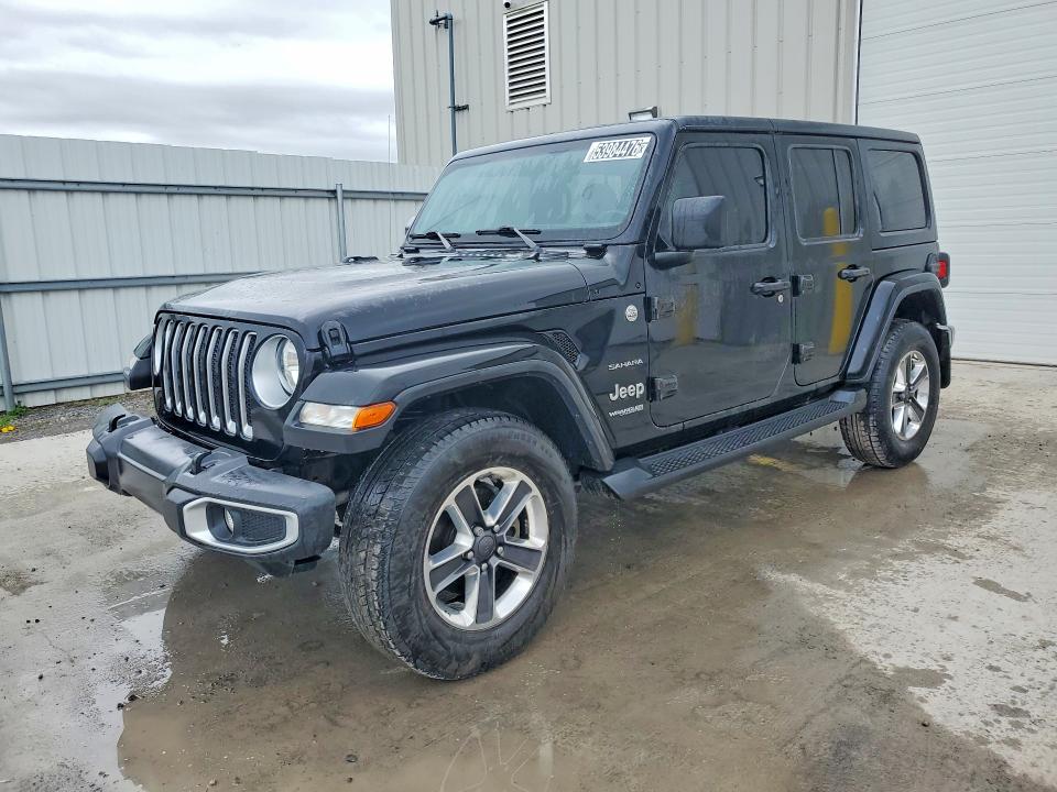 2022 Jeep Wrangler unlimited VIN 1C4HJXEG8NW199544 COPART salvage auction — MINOR DENT/SCRATCHES, On - Permit No Brand - Unfit (P), sold $25,500 on 2026-07-03 (photo 1)
