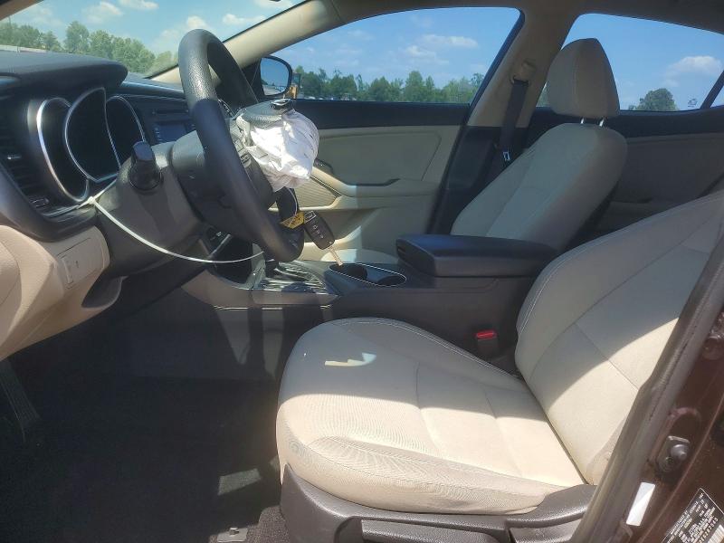 2014 Kia VIN 5XXGM4A70EG287545 COPART salvage auction — FRONT END, Nc - Salvage Certificate Of Title, sold $825 on 2026-07-13 (photo 7)