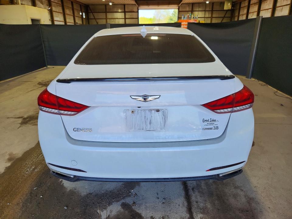 2015 Hyundai VIN KMHGN4JE6FU082685 COPART salvage auction — HAIL, Oh - Cert Of Title-Salvage, sold $2,100 on 2026-07-06 (photo 6)
