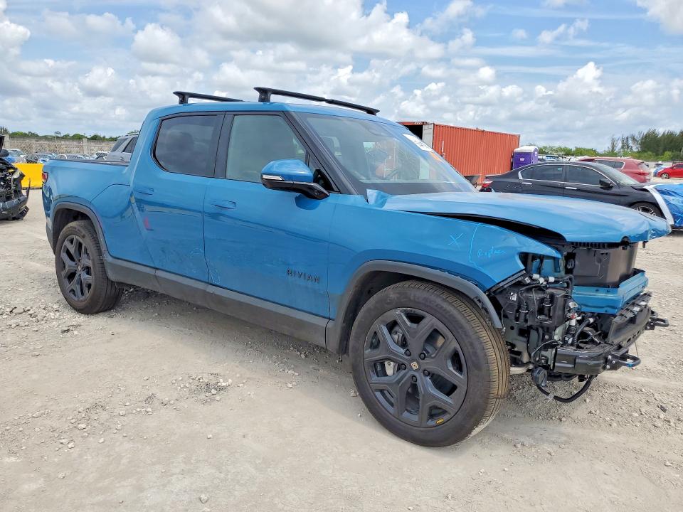 2025 Rivian R1t VIN 7FCTGBAA9SN038225 COPART salvage auction — FRONT END, FL - CERT OF TITLE SLVG REBUILDABLE, sold $2,000 on 2026-07-22 (photo 4)