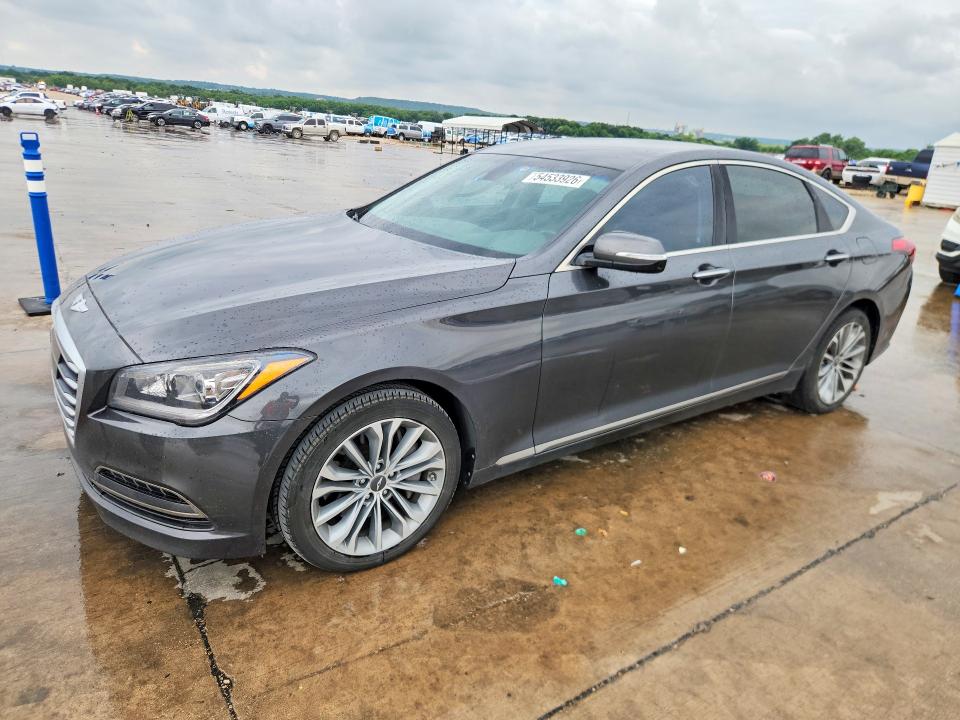 2017 Genesis G80 VIN KMHGN4JE3HU204745 COPART salvage auction — SIDE, Tx - Salvage Vehicle Title, sold $3,100 on 2026-07-16 (photo 1)