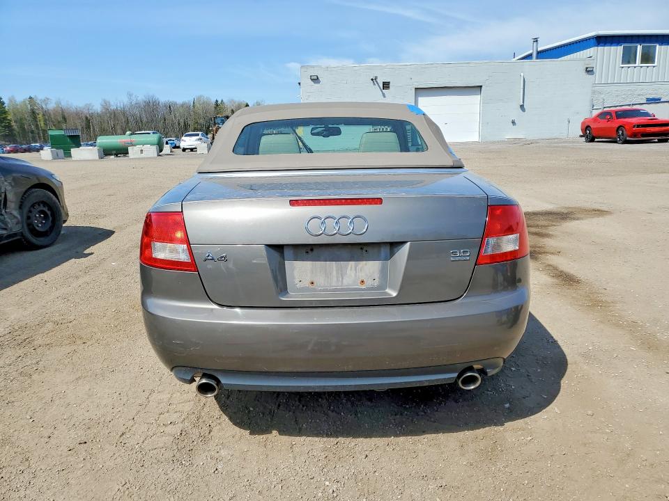 2005 Audi A4 VIN WAUET48H65K021166 COPART salvage auction — VANDALISM, On - Permit Salvage, sold $475 on 2026-07-02 (photo 6)
