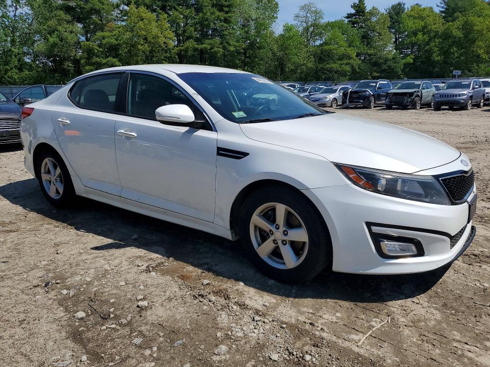 2014 Kia Optima VIN 5XXGM4A7XEG270770 COPART salvage auction — FRONT END, MA - CERTIFICATE OF TITLE, sold $325 on 2026-07-16 (photo 4)
