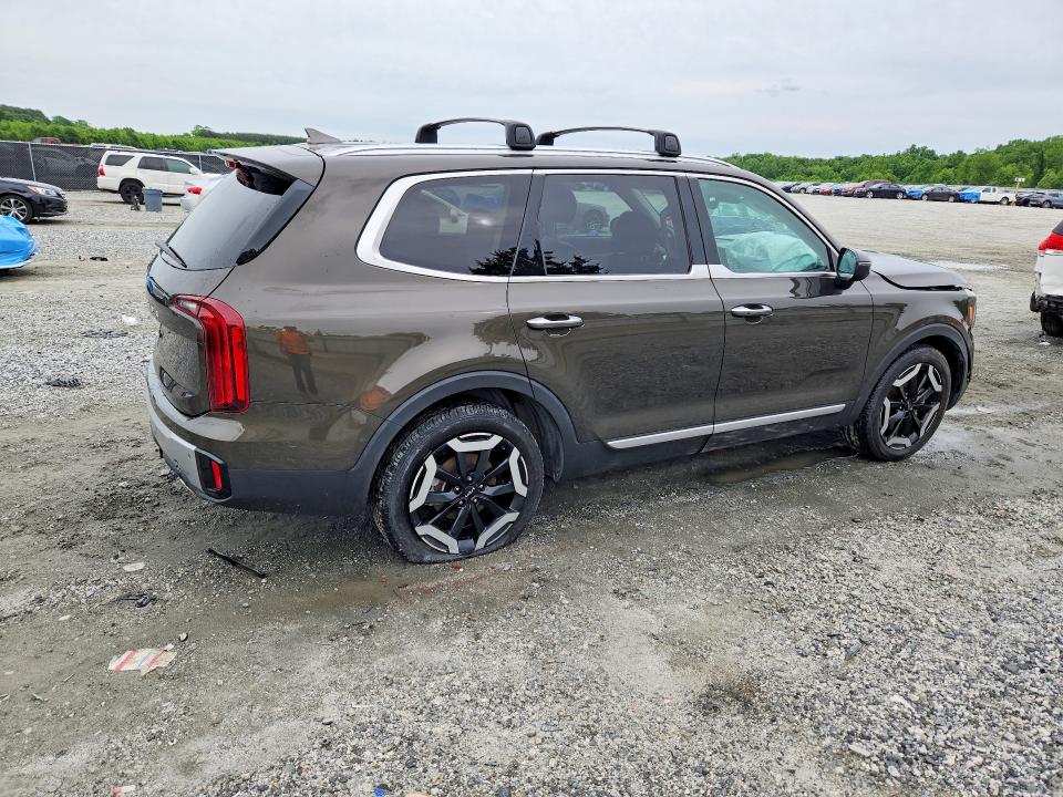 2023 Kia Telluride VIN 5XYP64GCXPG331323 COPART salvage auction — FRONT END, Nc - Salvage Certificate Of Title, sold $7,100 on 2026-07-15 (photo 3)