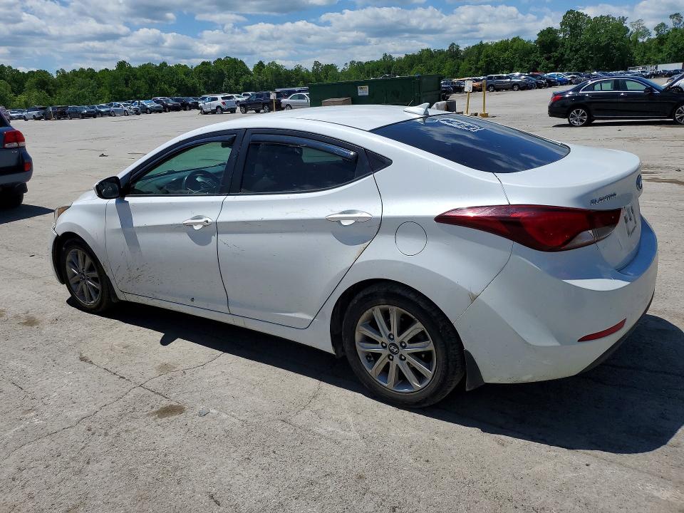 2016 Hyundai Elantra VIN 5NPDH4AE8GH681517 COPART salvage auction — FRONT END, PA - CERTIFICATE OF SALVAGE, sold $1,600 on 2026-07-02 (photo 2)