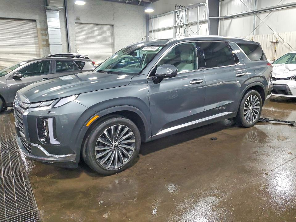 2023 Hyundai Palisade VIN KM8R7DGE4PU636978 COPART salvage auction — REAR END, Mn - Cert Of Title-Salvage, sold $18,100 on 2026-07-07 (photo 1)