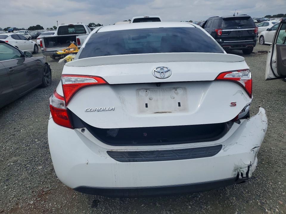 2016 Toyota Corolla VIN 5YFBURHE4GP488855 COPART salvage auction — REAR END, CA - SALVAGE CERTIFICATE, sold $3,500 on 2026-07-14 (photo 6)