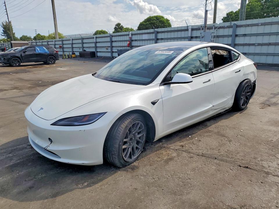 2024 Tesla Model 3 VIN 5YJ3E1EA5RF749672 COPART salvage auction — UNDERCARRIAGE, Fl - Certificate Of Destruction, sold $10,800 on 2026-07-13 (photo 1)