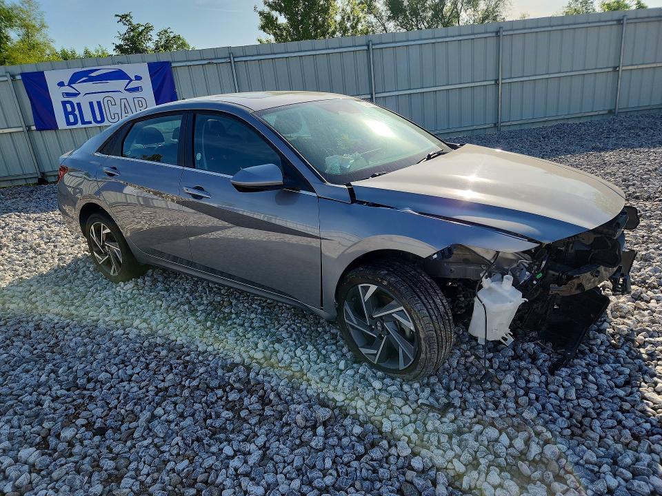 2025 Hyundai Elantra VIN KMHLS4DG0SU912382 COPART salvage auction — FRONT END, Fl - Certificate Of Destruction, sold $3,700 on 2026-07-13 (photo 4)
