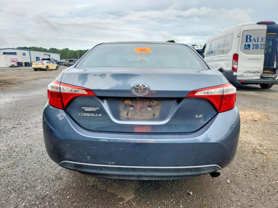 2016 Toyota Corolla VIN 5YFBURHE7GP378463 COPART salvage auction — FRONT END, La - Cert Of Title-Salvage, sold $1,450 on 2026-07-09 (photo 6)