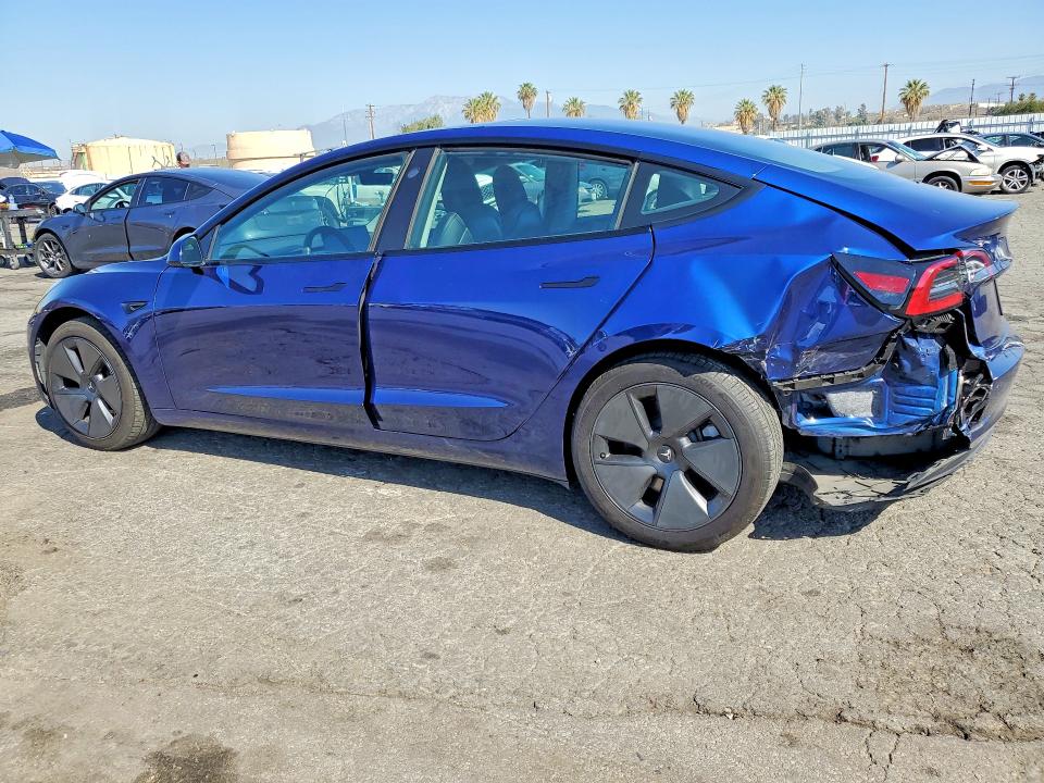 2021 Tesla VIN 5YJ3E1EB0MF037880 COPART salvage auction — REAR END, Ca - Salvage Certificate, sold $8,400 on 2026-07-09 (photo 2)