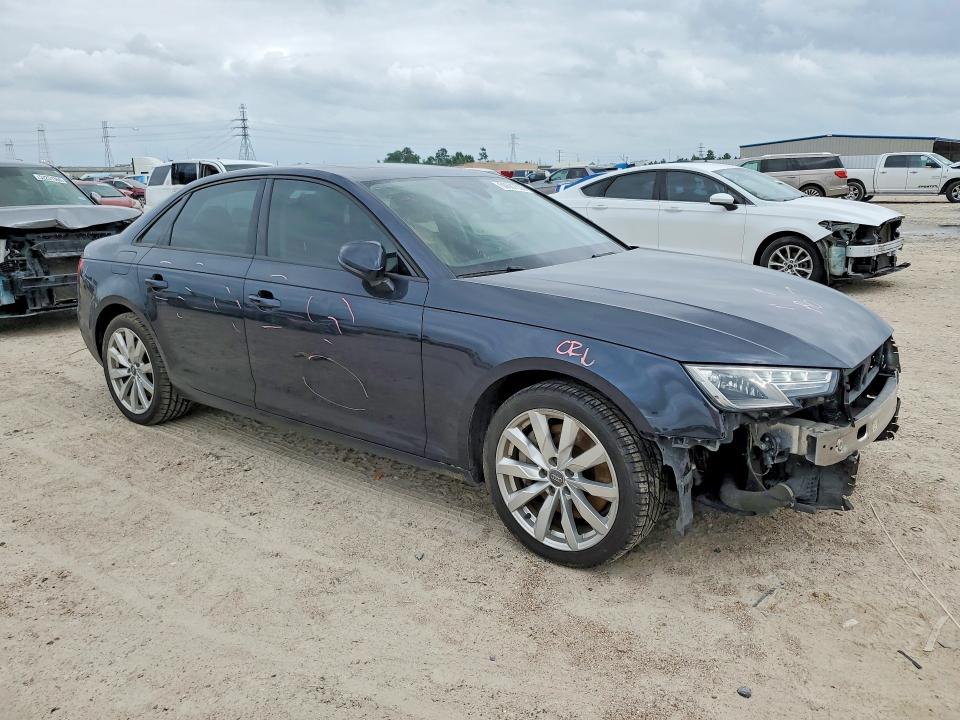2017 Audi A4 VIN WAUGNAF41HN004473 COPART salvage auction — FRONT END, Tx - Salvage Vehicle Title, sold $3,600 on 2026-07-17 (photo 4)