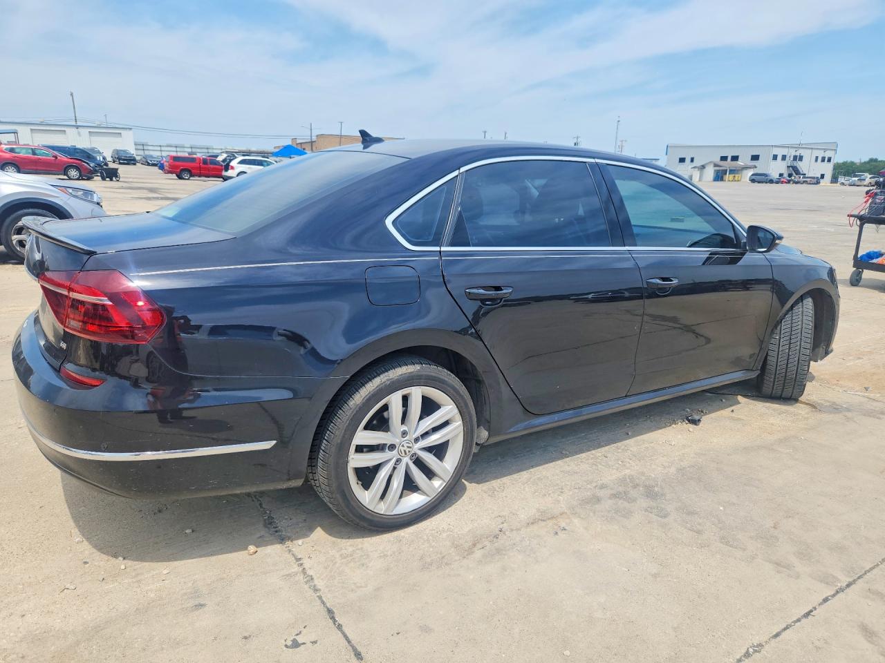 2018 Volkswagen Passat VIN 1VWBA7A39JC006772 COPART salvage auction — Side, TX - SALVAGE VEHICLE TITLE, sold $3,050 on 2026-07-09 (photo 3)