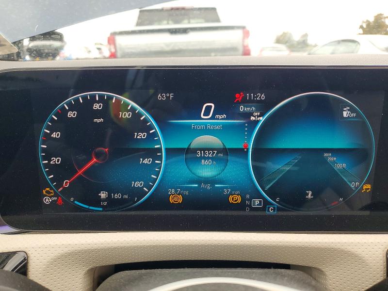 2021 Mercedes-benz Cla-klasse VIN W1K5J4GBXMN196612 COPART salvage auction — FRONT END, Ca - Salvage Certificate, sold $8,000 on 2026-07-13 (photo 9)