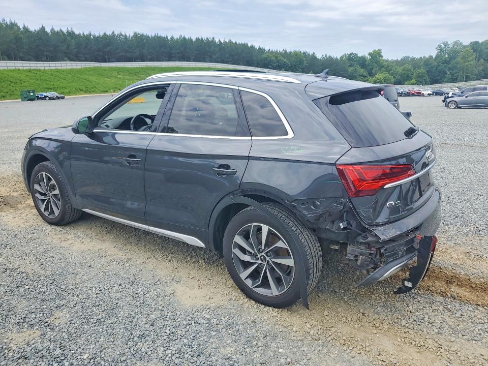 2021 Audi Q5 VIN WA1BAAFYXM2035657 COPART salvage auction — REAR END, Nc - Salvage Certificate Of Title, sold $250 on 2026-07-02 (photo 2)