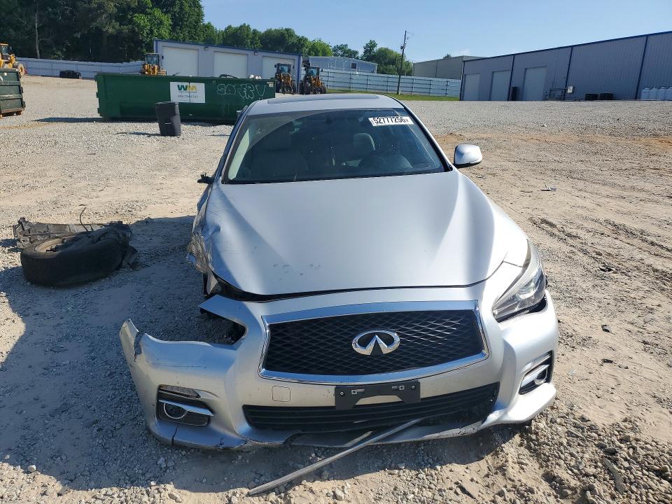 2015 Infiniti Q50 VIN JN1BV7AP1FM330359 COPART salvage auction — FRONT END, Ga - Cert Of Title-Rebuilt Salvage, sold $2,100 on 2026-07-22 (photo 5)