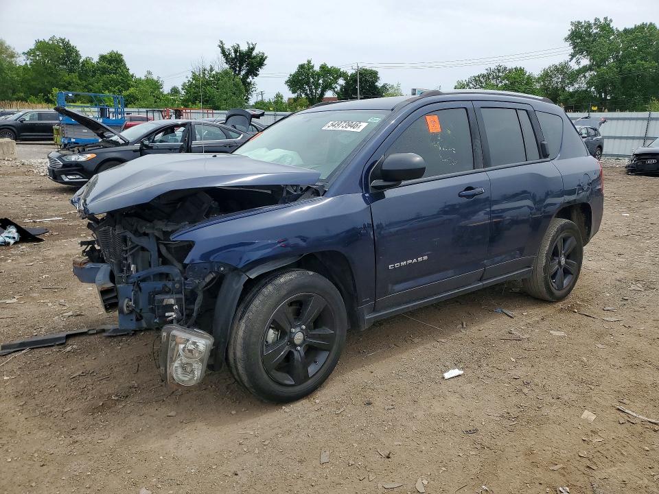 2017 Jeep Compass VIN 1C4NJDBBXHD105870 COPART salvage auction — FRONT END, Il - Salvage Certificate, sold $225 on 2026-07-10 (photo 1)