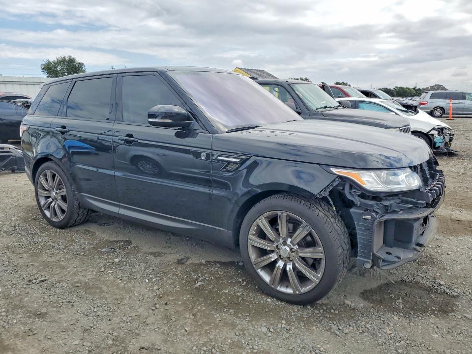 2016 Land rover Range rover sport VIN SALWR2PFXGA593711 COPART salvage auction — FRONT END, CA - SALVAGE CERTIFICATE, sold $3,650 on 2026-07-16 (photo 4)