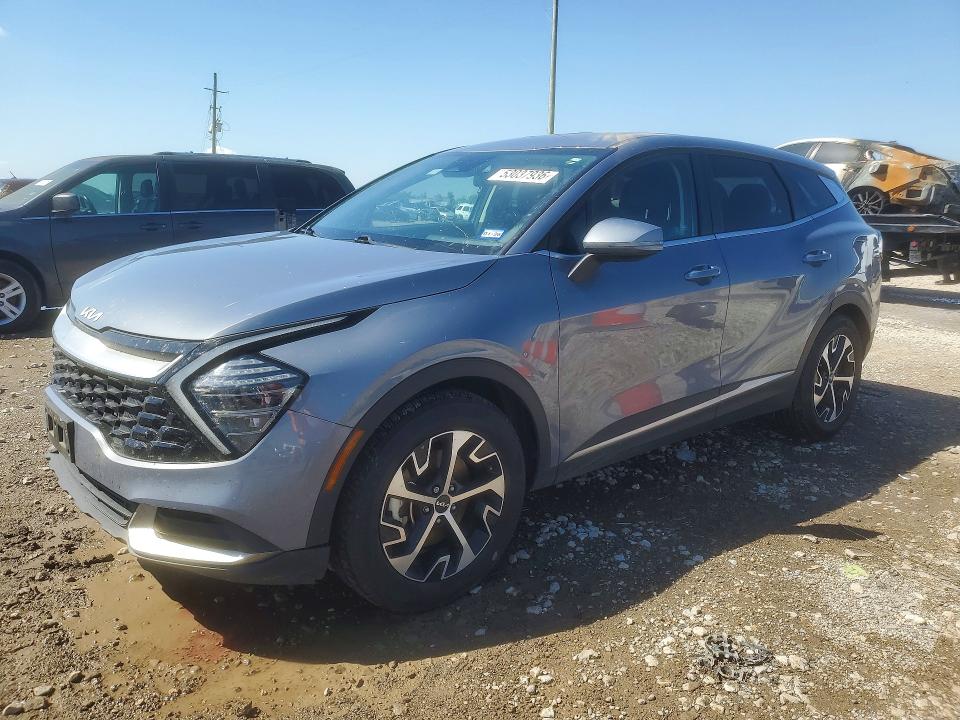 2024 Kia Sportage VIN 5XYK33DFXRG183110 COPART salvage auction — FRONT END, Tx - Salvage Vehicle Title, sold $2,500 on 2026-07-23 (photo 1)
