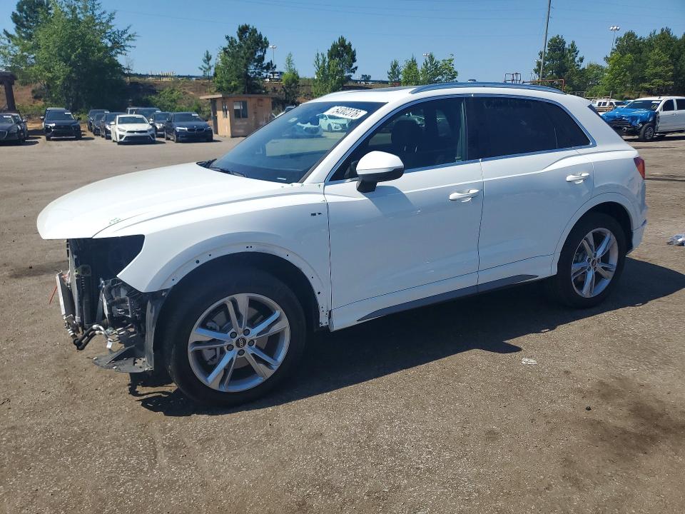 2023 Audi VIN WA1EECF33P1150936 COPART salvage auction — FRONT END, Sc - Cert Of Title-Salvage, sold $10,700 on 2026-08-14 (photo 1)