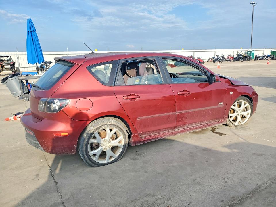 2009 Mazda 3 VIN JM1BK344X91191323 COPART salvage auction — FRONT END, Tx - Salvage Vehicle Title, sold $425 on 2026-07-23 (photo 3)