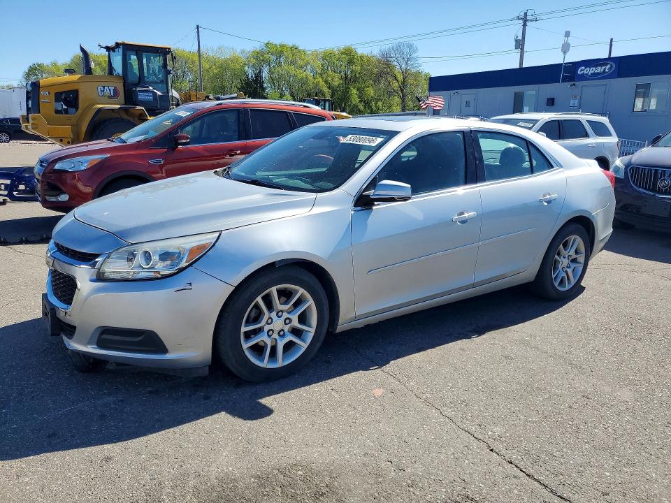 2015 Chevrolet Malibu VIN 1G11C5SL5FF117149 COPART salvage auction — HAIL, Mn - Cert Of Title-Salvage, sold $1,050 on 2026-07-09 (photo 1)