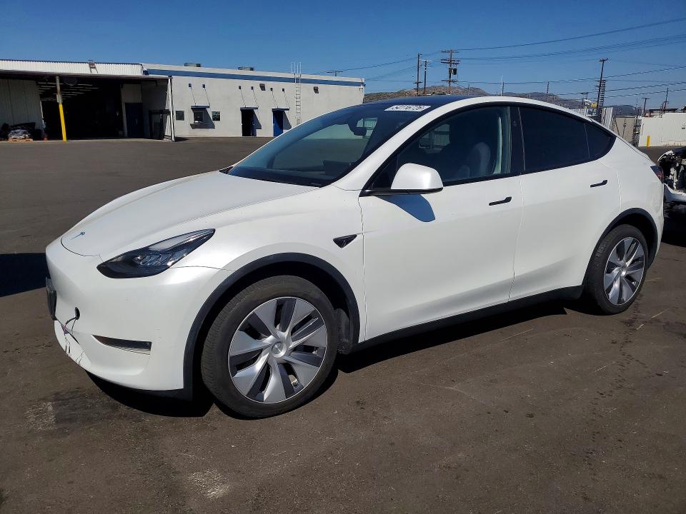 2023 Tesla Model y VIN 7SAYGDEE5PA149347 COPART salvage auction — REAR END, Ca - Salvage Certificate, sold $14,100 on 2026-07-06 (photo 1)