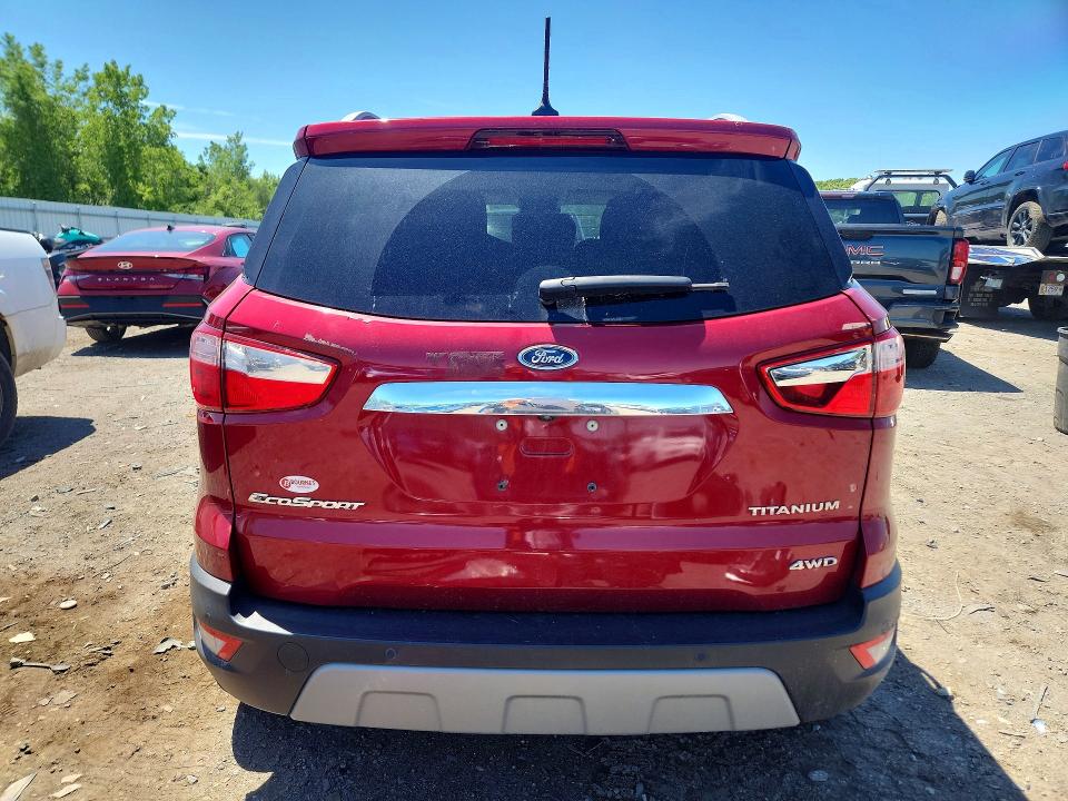 2018 Ford Ecosport VIN MAJ6P1WL1JC209315 COPART salvage auction — FRONT END, Ma - Cert Of Title-Salvage, sold $475 on 2026-07-08 (photo 6)