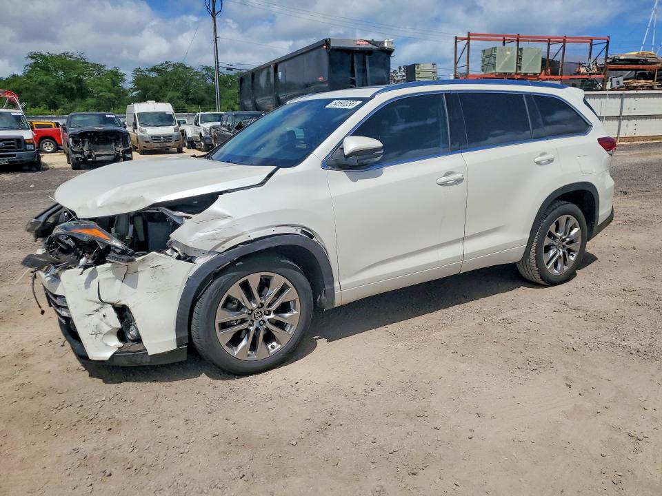 2019 Toyota Highlander VIN 5TDYZRFH2KS329101 COPART salvage auction — FRONT END, Hi - Certificate Of Salvage, sold $150 on 2026-07-27 (photo 1)