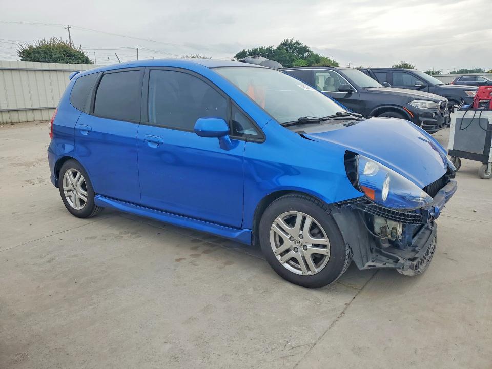 2007 Honda Fit VIN JHMGD38627S029249 COPART salvage auction — FRONT END, Co - Salvage Title, sold $1,100 on 2026-07-09 (photo 4)