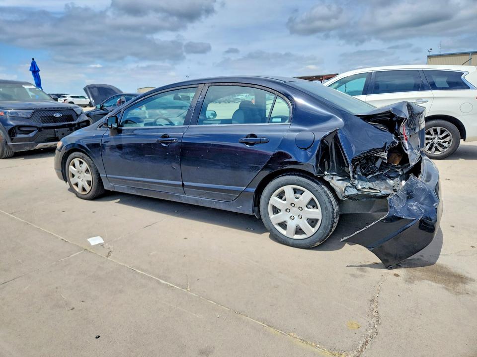 2008 Honda Civic VIN 1HGFA16508L097342 COPART salvage auction — REAR END, Tx - Salvage Vehicle Title, sold $800 on 2026-07-02 (photo 2)