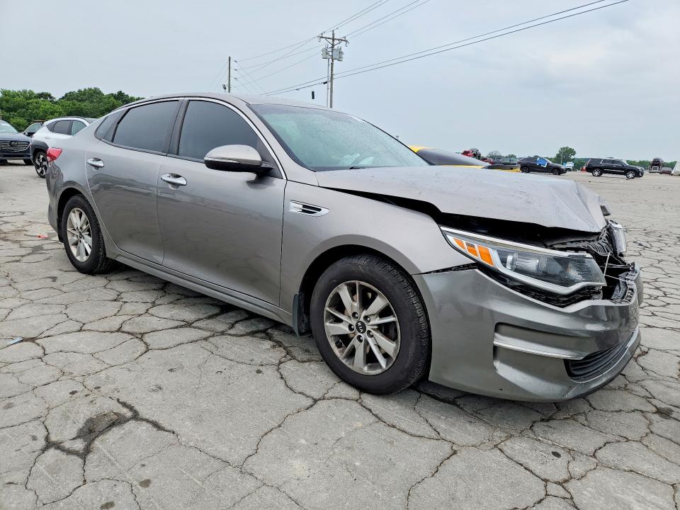 2016 Kia Optima VIN 5XXGT4L30GG072327 COPART salvage auction — FRONT END, Tn - Salvage Certificate, sold $600 on 2026-07-13 (photo 4)