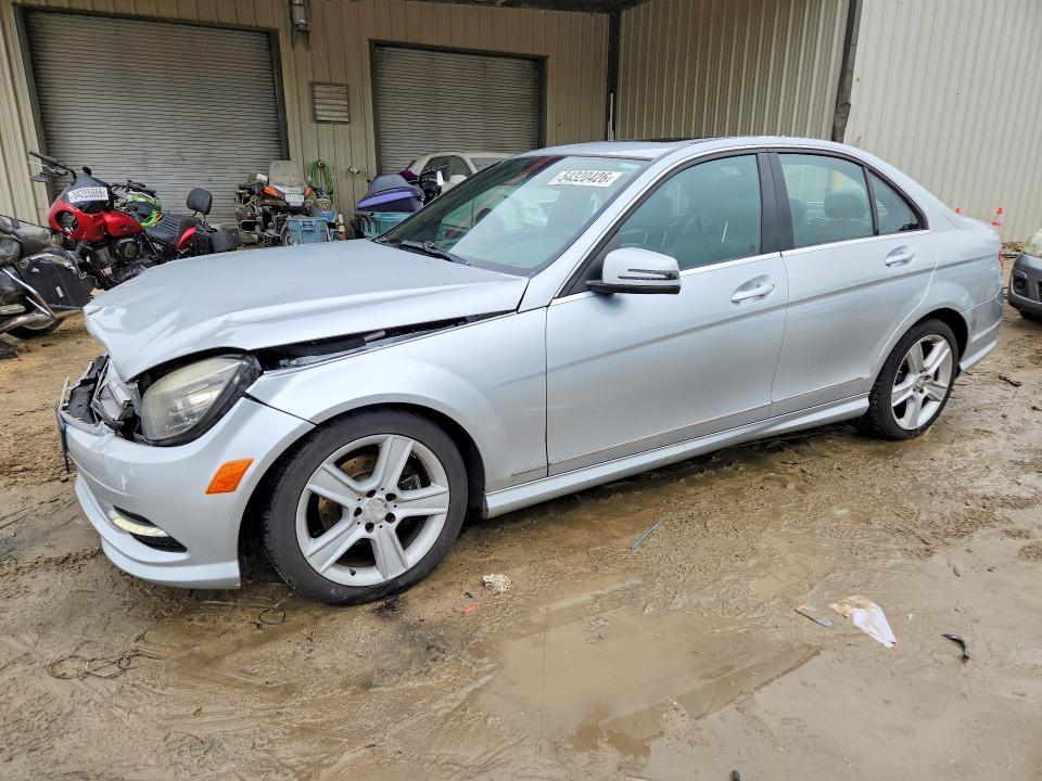 2011 Mercedes-benz C-klasse VIN WDDGF8BB8BR147651 COPART salvage auction — FRONT END, De - Salvage Certificate, sold $675 on 2026-07-07 (photo 1)