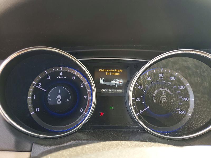 2014 Hyundai Sonata VIN 5NPEC4AB2EH943425 COPART salvage auction — FRONT END, Nc - Salvage Certificate Of Title, sold $725 on 2026-07-08 (photo 9)