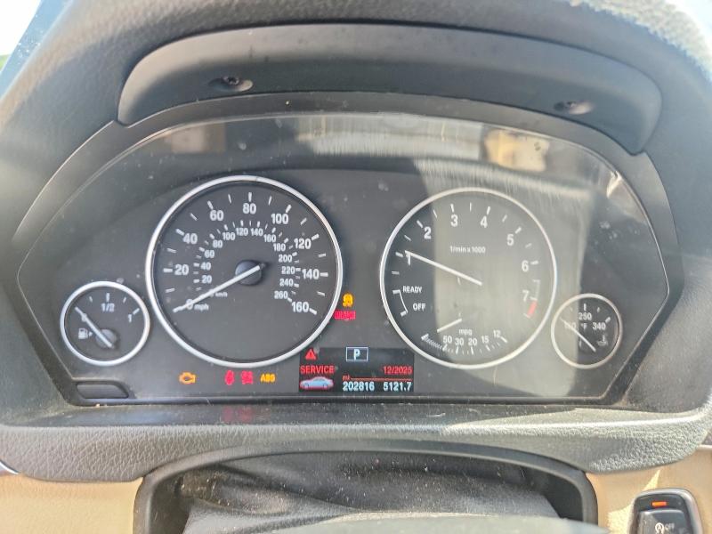 2014 BMW 3 series VIN WBA3A5C5XEJ463437 COPART salvage auction — FRONT END, GA - CERT OF TITLE-SALVAGE, sold $400 on 2026-07-09 (photo 9)