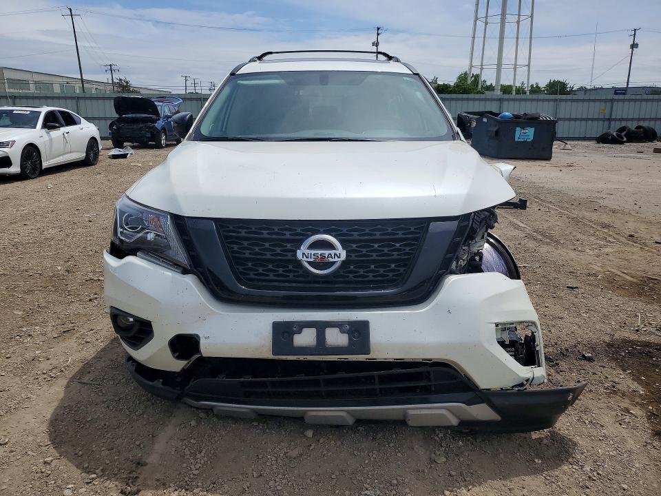 2020 Nissan Pathfinder VIN 5N1DR2CM1LC649743 COPART salvage auction — FRONT END, Il - Salvage Certificate, sold $1,500 on 2026-07-09 (photo 5)