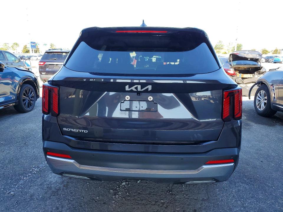 2025 Kia Sorento VIN 5XYRK4JFXSG361275 COPART salvage auction — UNDERCARRIAGE, Fl - Cert Of Title Slvg Rebuildable, sold $12,700 on 2026-07-06 (photo 6)