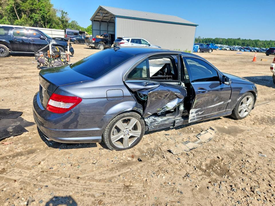2010 Mercedes-benz C class VIN WDDGF5EB0AR108111 COPART salvage auction — SIDE, Fl - Certificate Of Destruction, sold $550 on 2026-07-06 (photo 3)