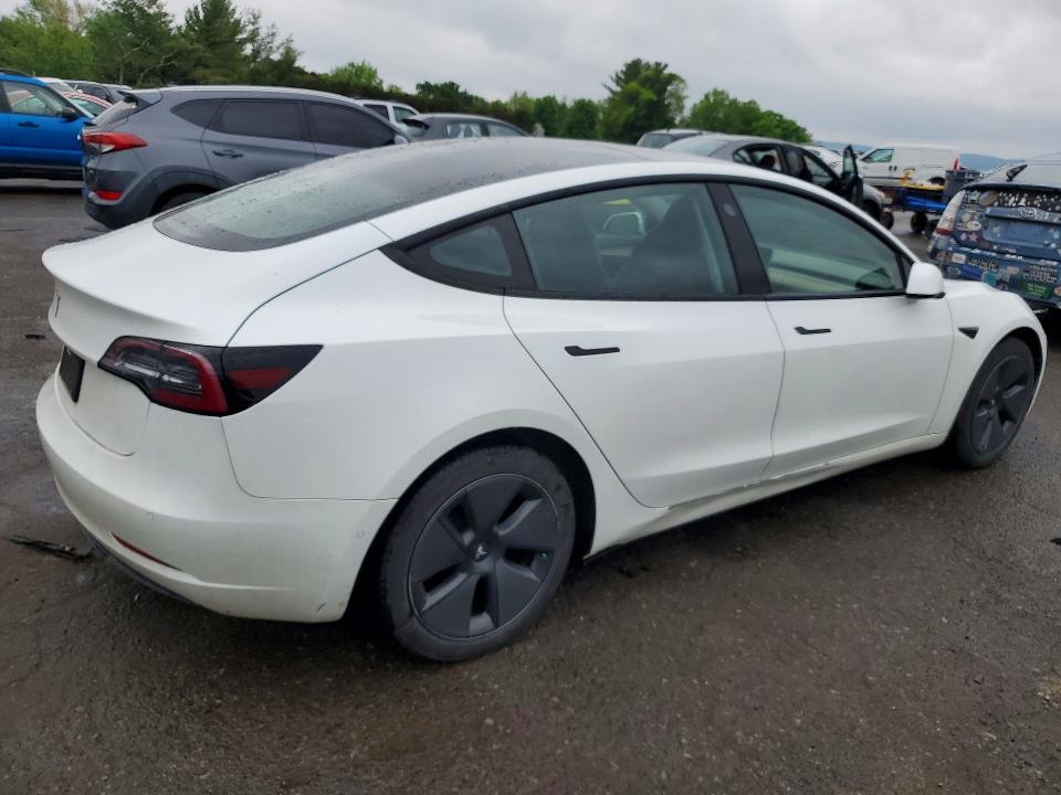 2021 Tesla Model 3 VIN 5YJ3E1EA2MF078051 COPART salvage auction — SIDE, Pa - Certificate Of Salvage, sold $7,400 on 2026-07-07 (photo 3)