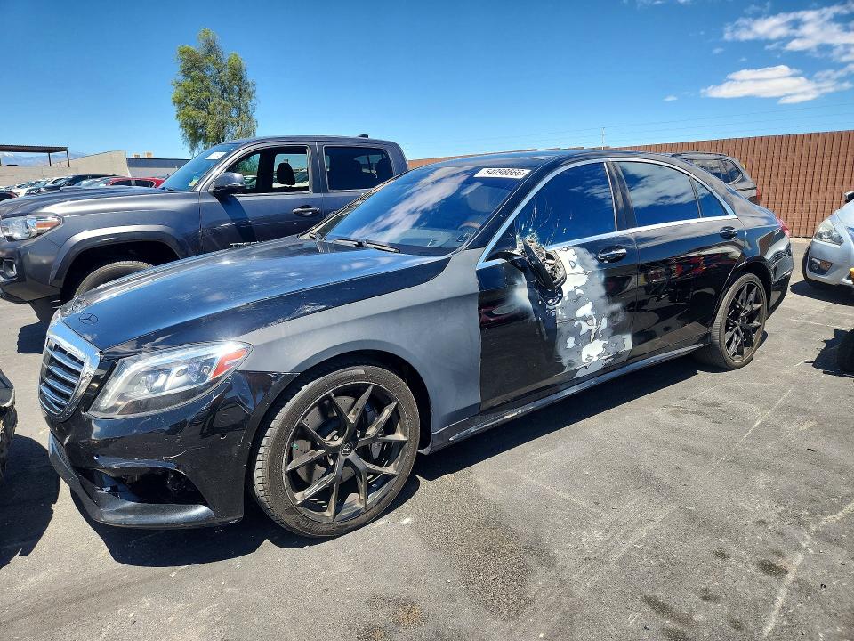 2015 Mercedes-benz S-klasse VIN WDDUG8CB6FA116305 COPART salvage auction — SIDE, Nv - Certificate Of Title, sold $7,600 on 2026-07-06 (photo 1)