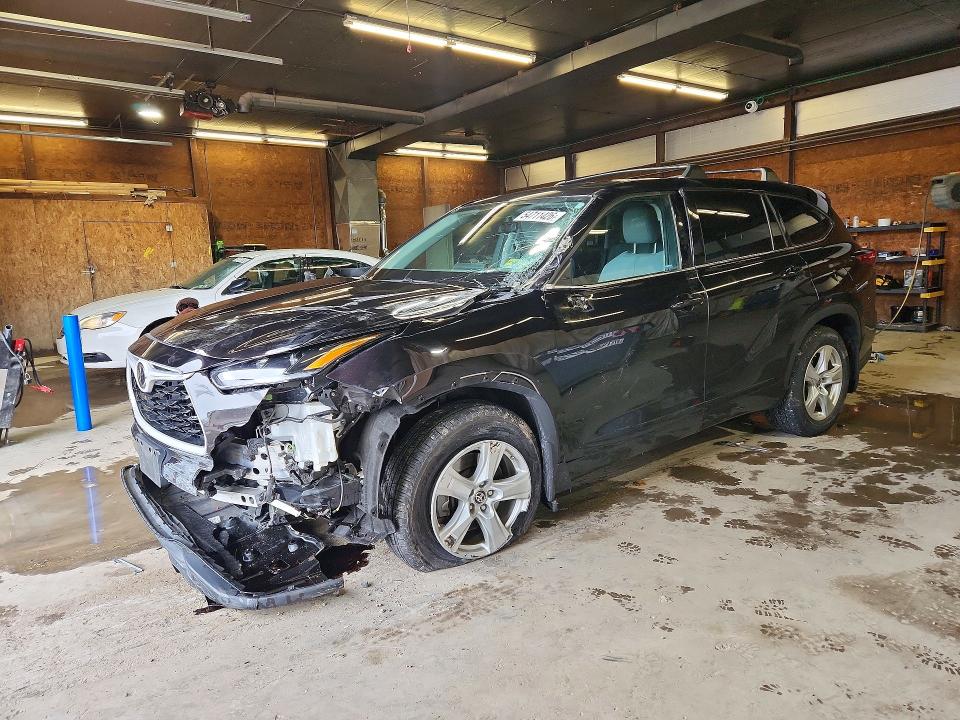 2021 Toyota Highlander VIN 5TDCZRBHXMS058128 COPART salvage auction — FRONT END, PA - CERTIFICATE OF SALVAGE, sold $7,000 on 2026-07-02 (photo 1)