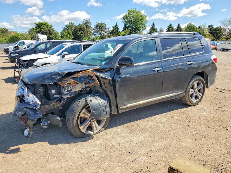 2011 Toyota Highlander VIN 5TDDK3EH7BS070400 COPART salvage auction — FRONT END, Il - Salvage Certificate, sold $3,250 on 2026-07-30 (photo 1)