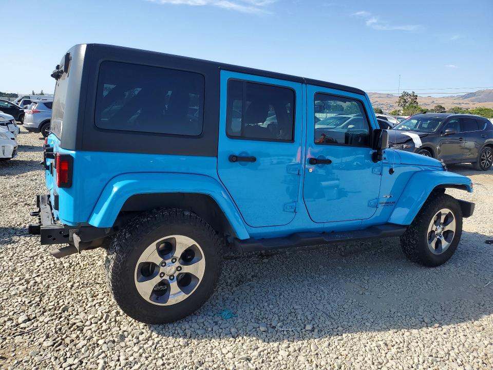2017 Jeep Wrangler unlimited VIN 1C4BJWEG2HL601502 COPART salvage auction — REAR END, CA - SALVAGE CERTIFICATE, sold $8,800 on 2026-07-28 (photo 3)