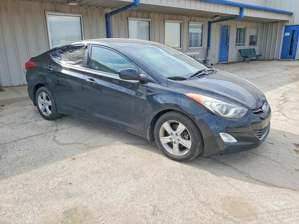 2013 Hyundai Elantra VIN 5NPDH4AE9DH412244 COPART salvage auction — VANDALISM, Il - Salvage Certificate, sold $525 on 2026-07-09 (photo 4)