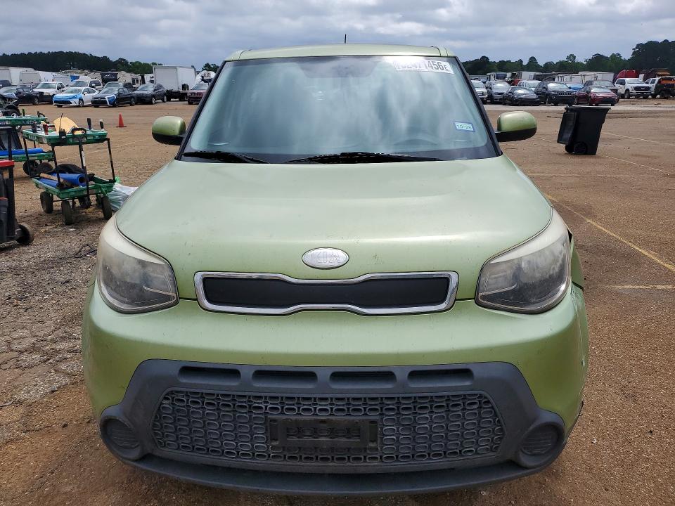 2014 Kia Soul VIN KNDJN2A28E7712787 COPART salvage auction — FRONT END, TX - SALVAGE VEHICLE TITLE, sold $1,300 on 2026-07-13 (photo 5)