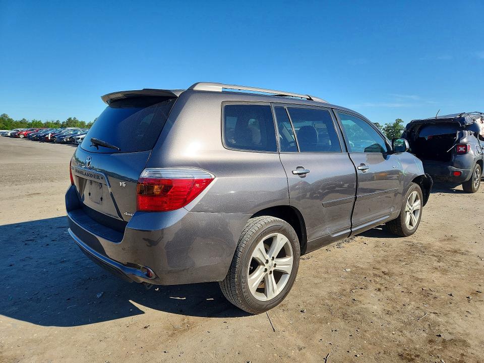 2008 Toyota Highlander VIN JTEES43A182101359 COPART salvage auction — FRONT END, VA - CERT OF TITLE - SALVAGE, sold $550 on 2026-07-22 (photo 3)
