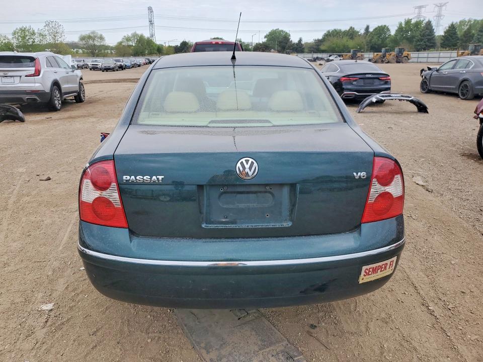 2002 Volkswagen Passat VIN WVWRH63B62P019341 COPART salvage auction — FRONT END, IL - SALVAGE CERTIFICATE, sold $325 on 2026-07-07 (photo 6)