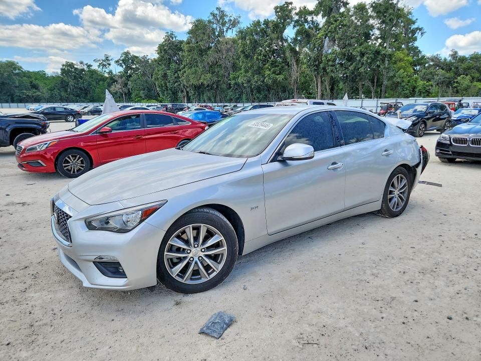 2020 Infiniti Q50 VIN JN1EV7AP2LM207145 COPART salvage auction — REAR END, Fl - Certificate Of Destruction, sold $1,600 on 2026-07-21 (photo 1)